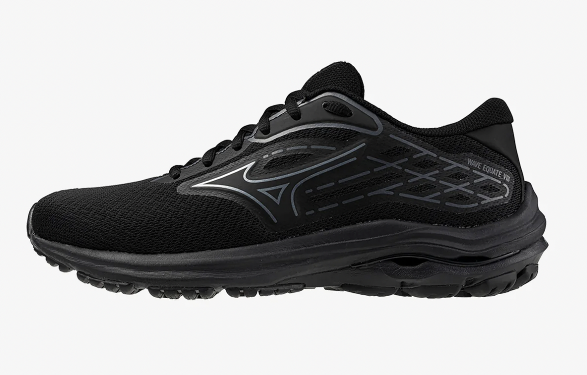 Mizuno Wave Equate 8 Womens Black Metallic Gray